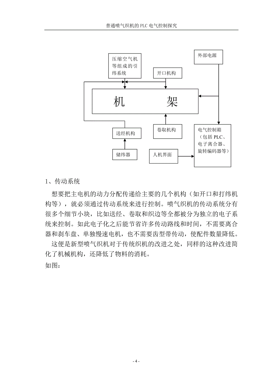 （建筑电气工程）普通型喷气织机的PLC电气控制_第4页