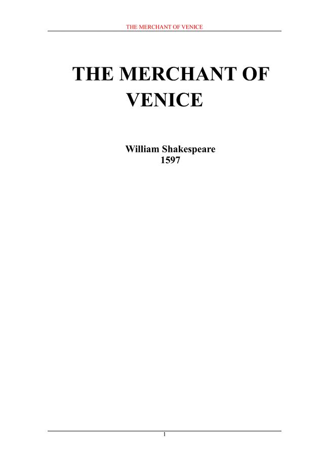 The_Merchant_of_Venice(威尼斯商人)