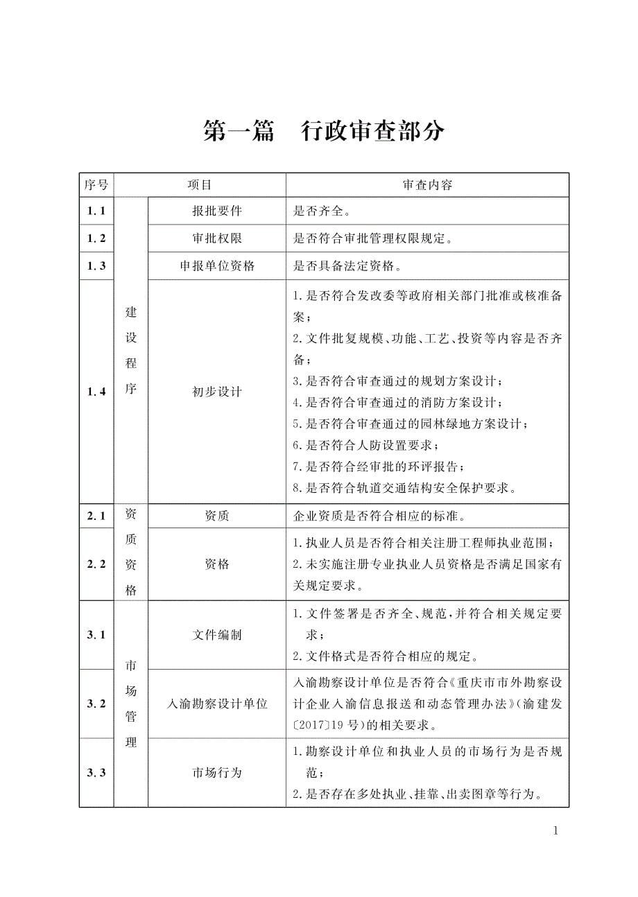 重庆市市政工程初步设计文件技术审查要点（2017年版）_第5页