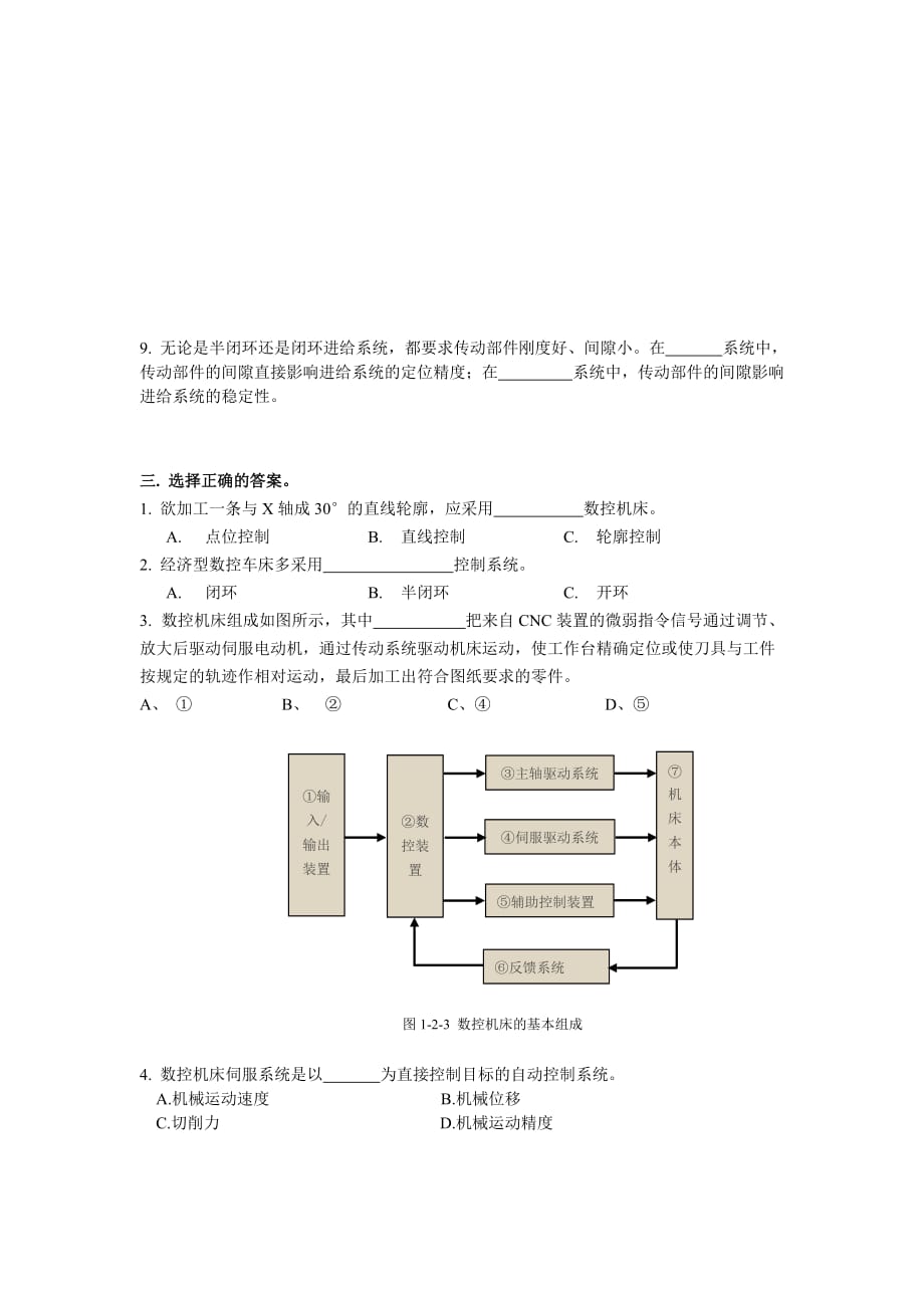 （数控加工）习题数控机床控制系统_第3页