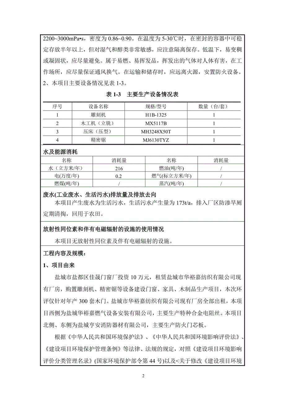 盐城市盐都区佳晟门窗厂 门窗、家具、木制品生产项目环评报告_第4页