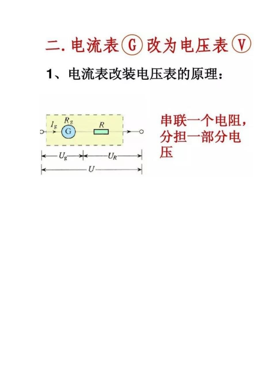 初中物理电压表、电流表原理及“电路故障”题型大全_第5页