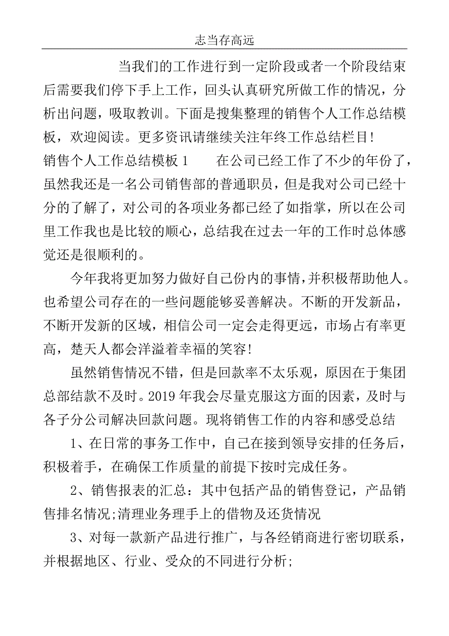 销售个人工作总结模板..doc_第2页