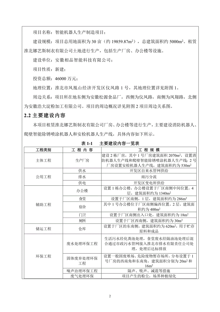 安徽相品智能科技有限公司智能机器人生产制造项目环境影响报告表_第4页