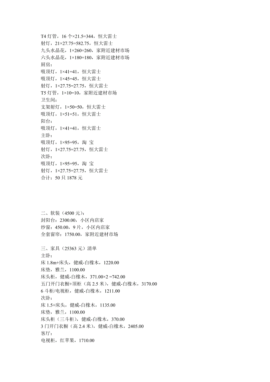 （建筑工程管理）家庭装修费用全攻略_第3页