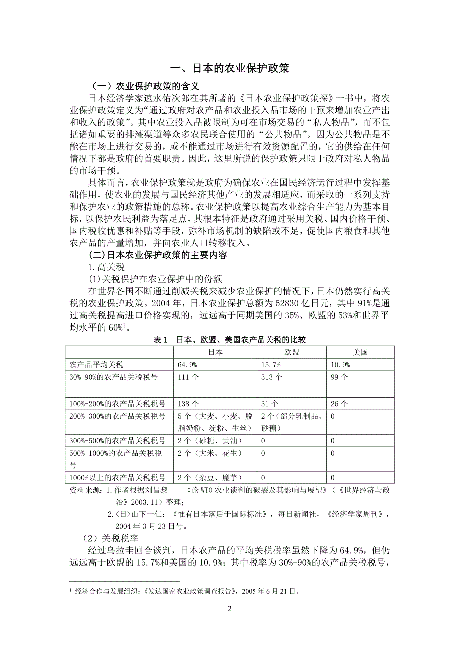 （农业畜牧行业）农业保护对日本贸易自由化的影响与日本政府的对策_第2页