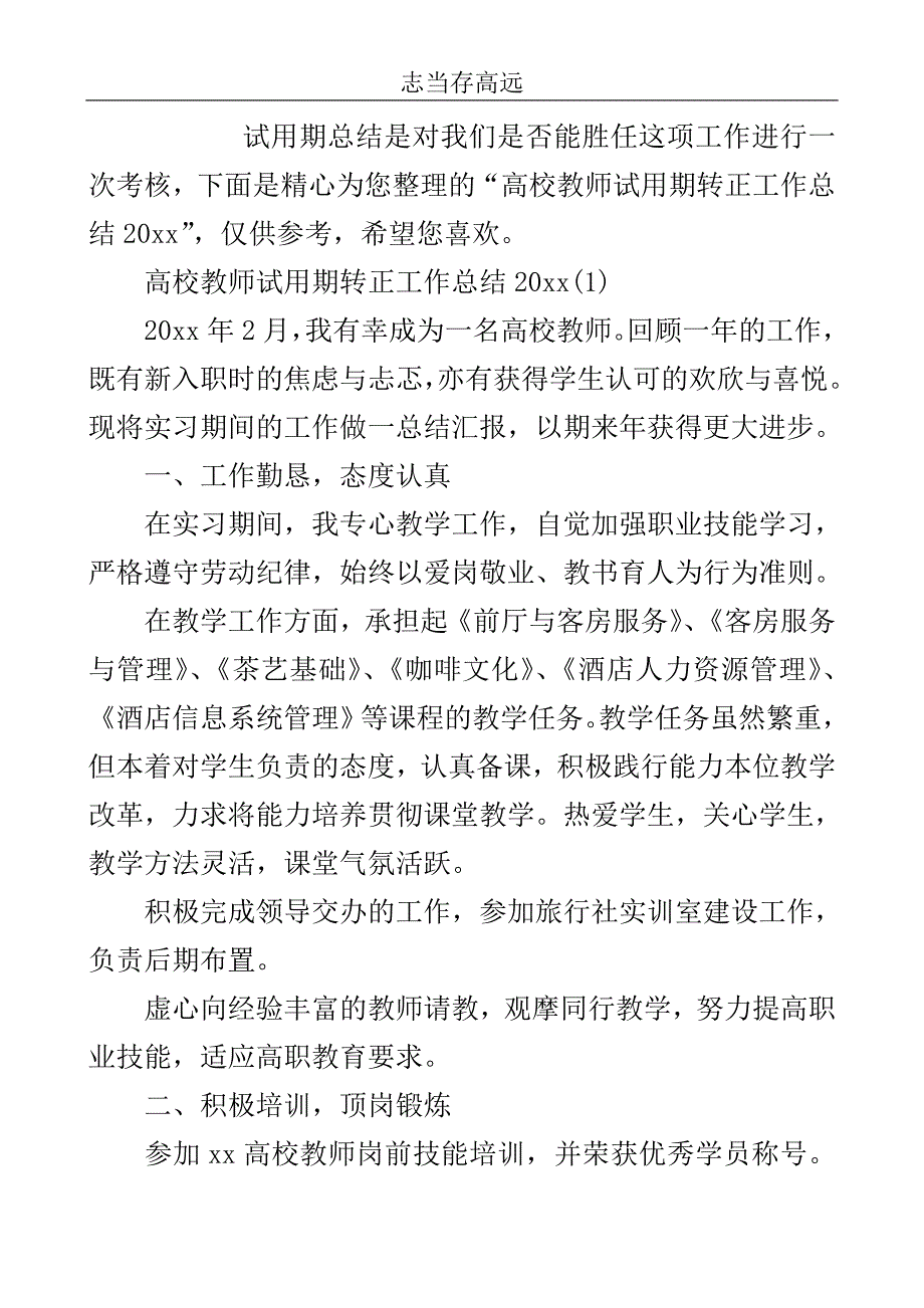 高校教师试用期转正工作总结2020..doc_第2页