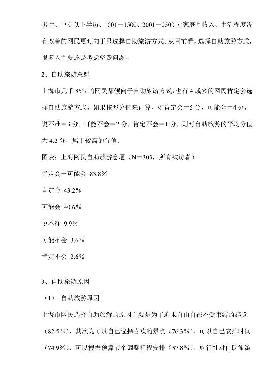 （旅游行业）上海网民旅游习惯调查分析_第3页