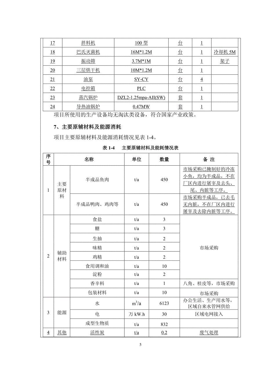 益阳年加工450吨风味鱼制品和450吨卤肉制品建设项目 环评报告书_第5页