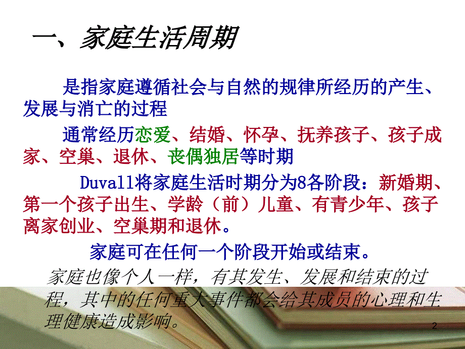 家庭生活周期及其意义参考_第2页