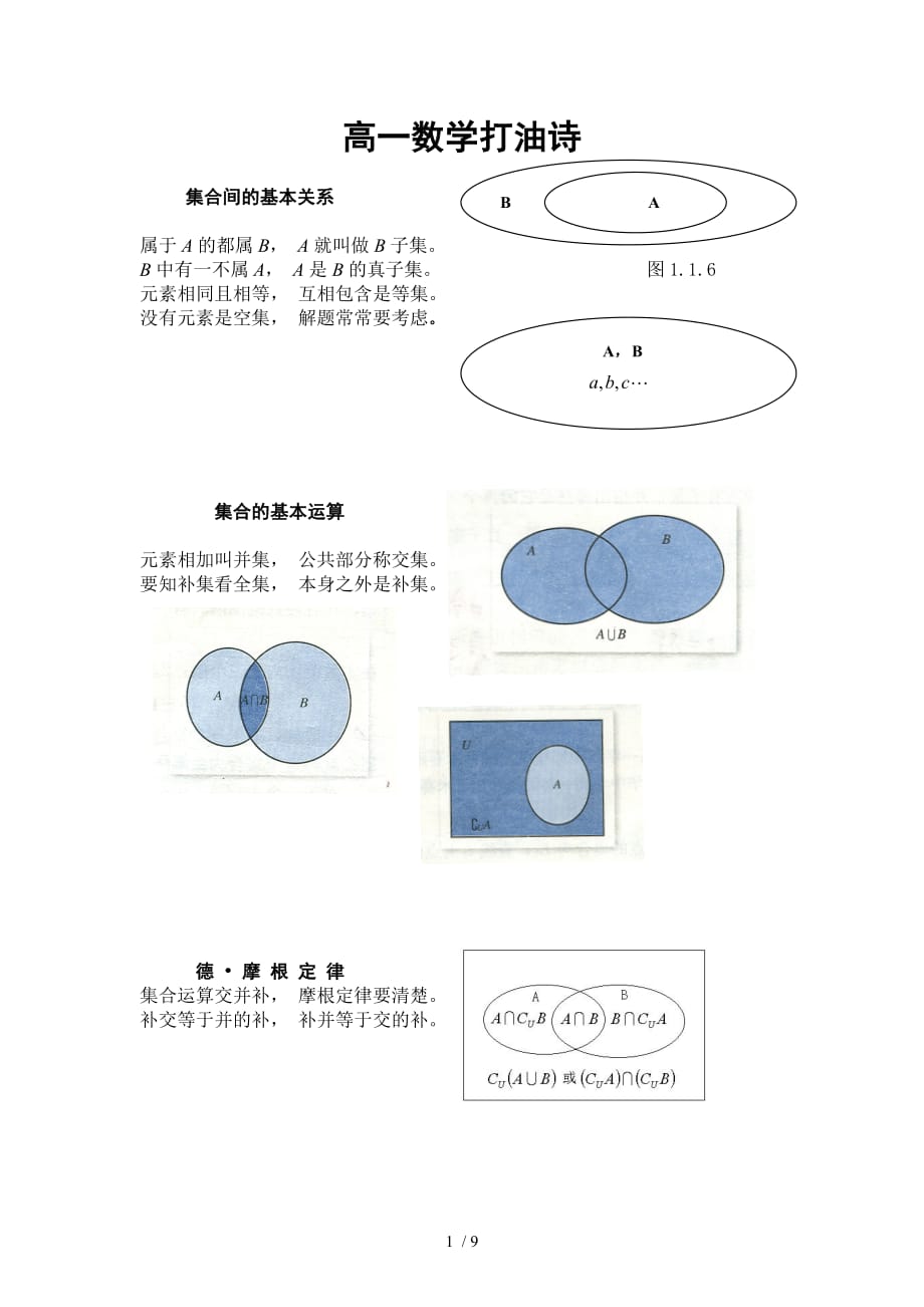 高数学打油诗_第1页