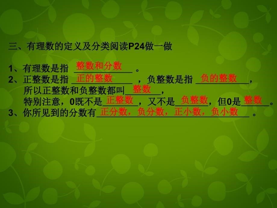 山东滕州大坞大坞中学七级数学上册2.1有理数新北师大.ppt_第5页