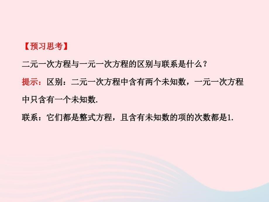 七级数学下册第1章二元一次方程组1建立二元一次方程组习题新湘教.ppt_第5页