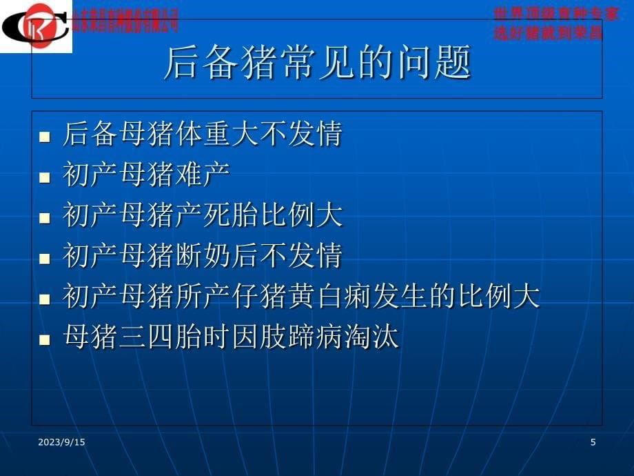 后备母猪的饲养管理吴庆伟PPT课件.ppt_第5页