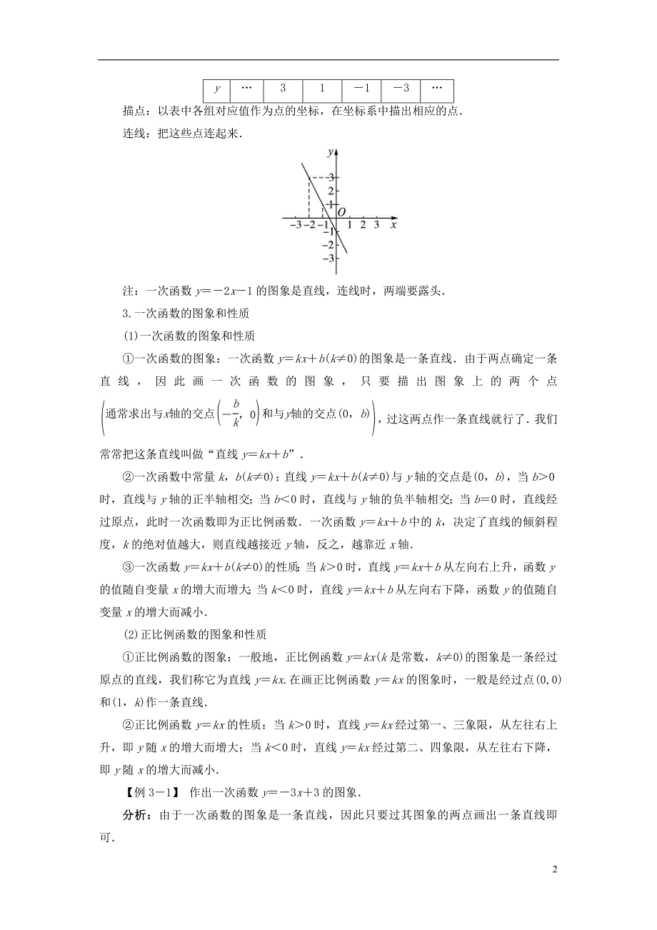 八级数学上册4.3一次函数的图象例题与讲解素材新北师大 1.doc_第2页