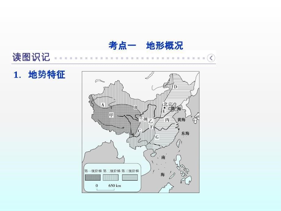 高考地理第二轮复习中国地理专题中国的地形(张)ppt课件_第5页