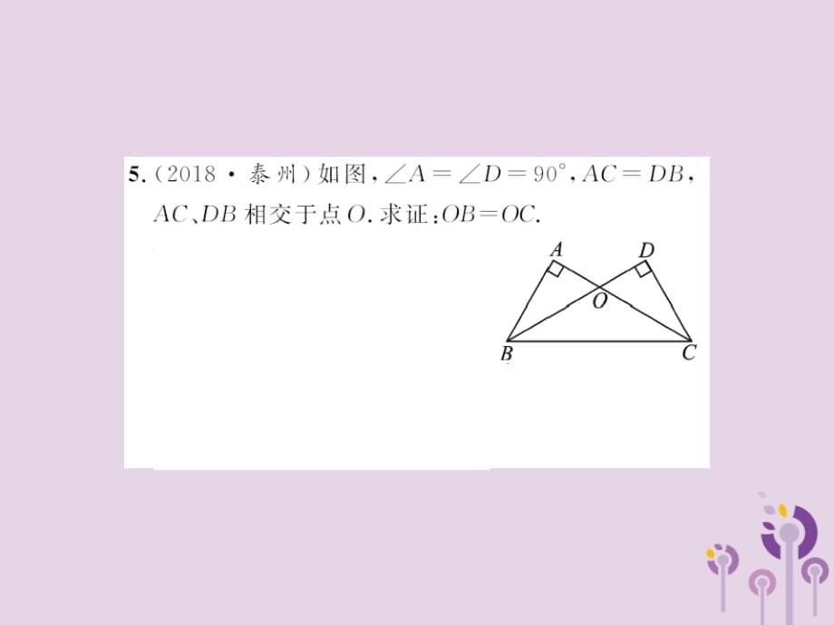 中考数学总复习第四章图形的初步认识与三角形第四节全等三角形01241100.ppt_第5页