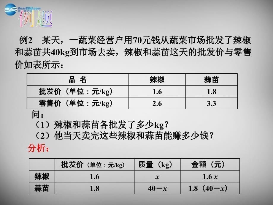 江苏锡长安中学七级数学上册4.3用一元一次方程解决问题2新苏科.ppt_第5页