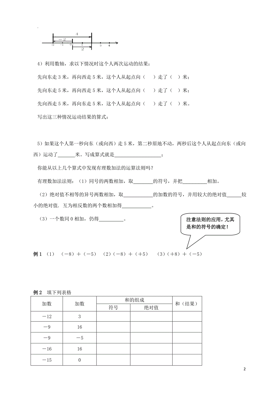 七级数学上册暑期衔接课第三讲有理数的加减法新01123164.doc_第3页