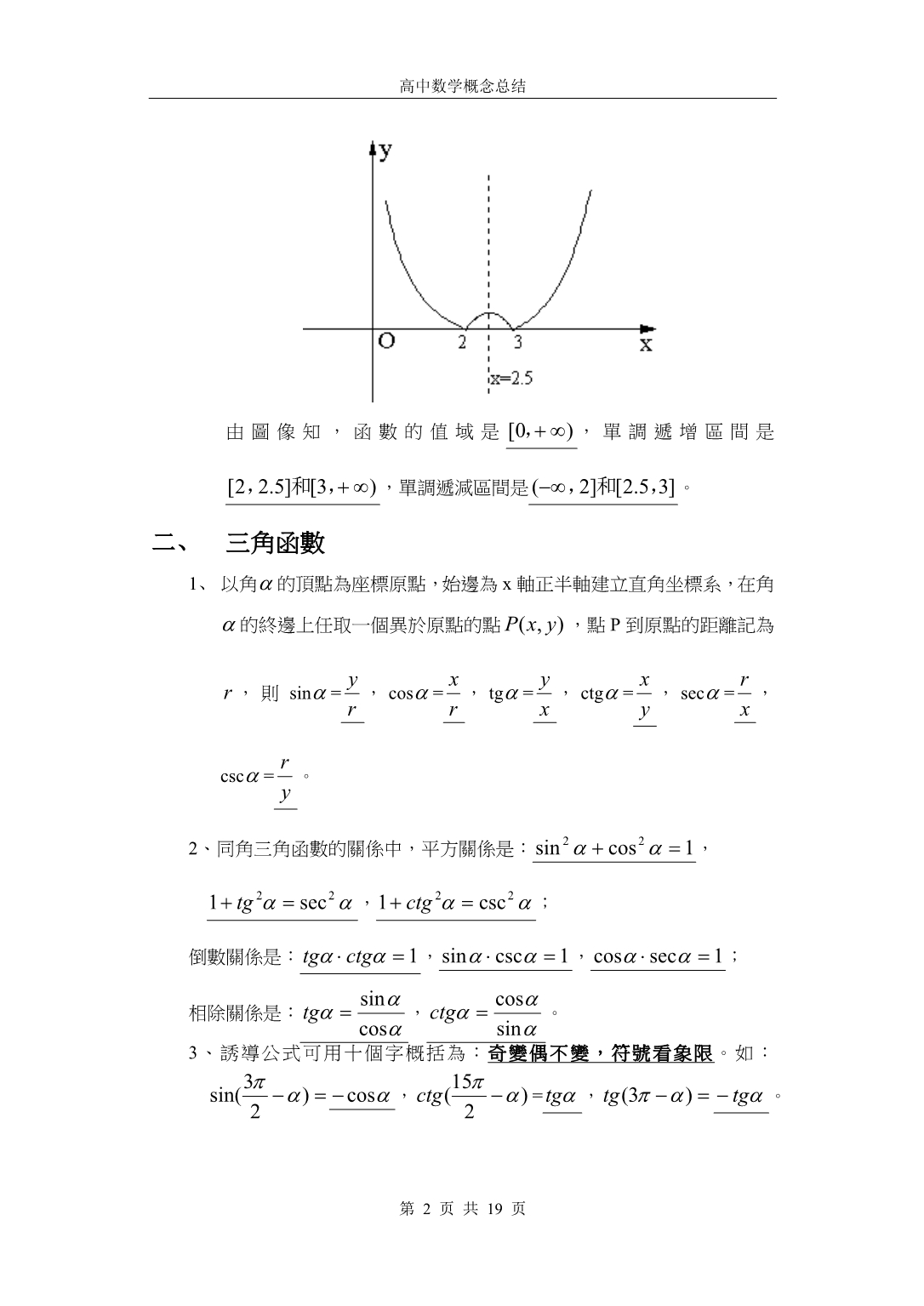 高中数学概念总结（高考必看之经典）_第2页