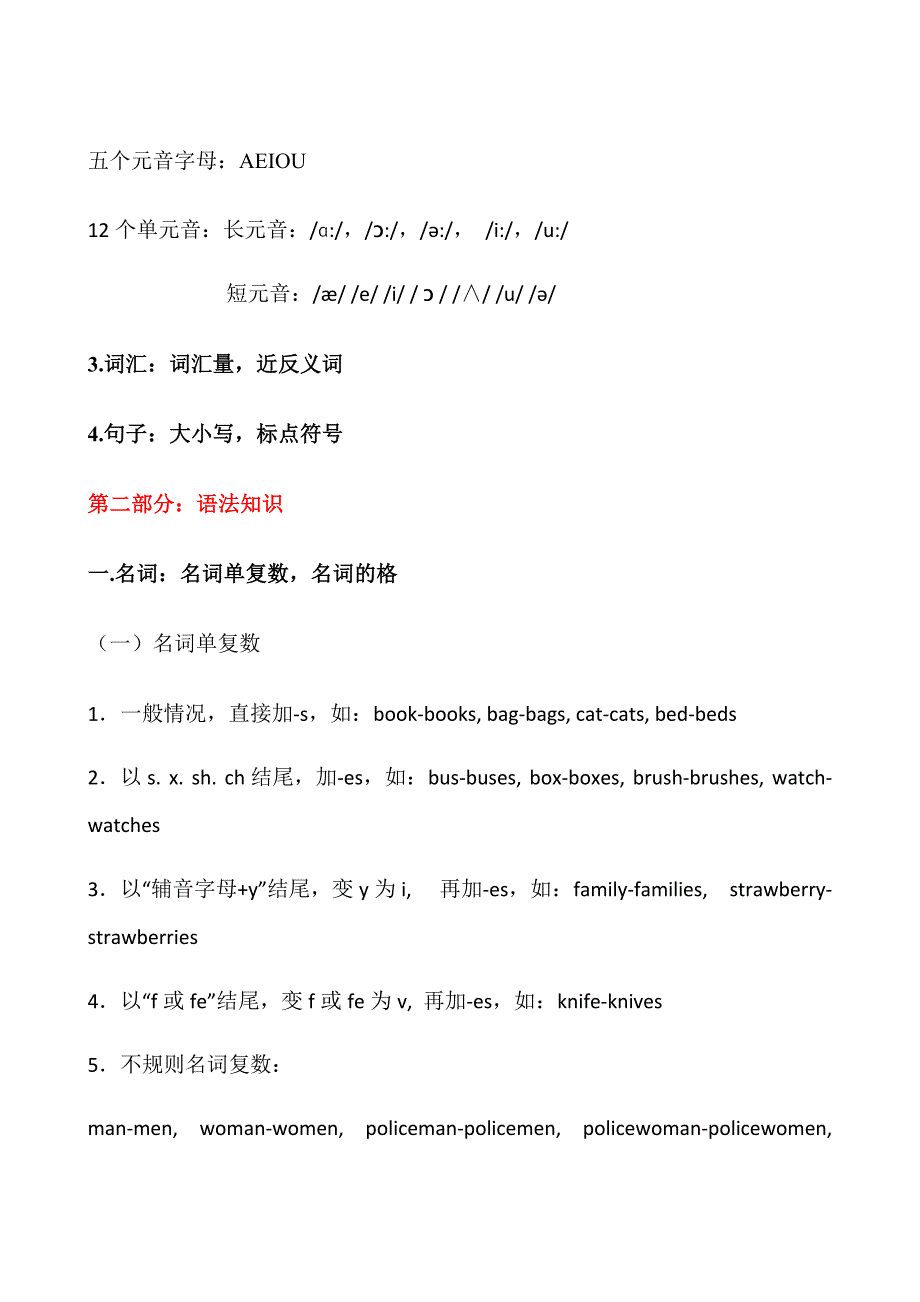 译林小学英语六下6B小升初手册—小升初英语复习重点_第2页