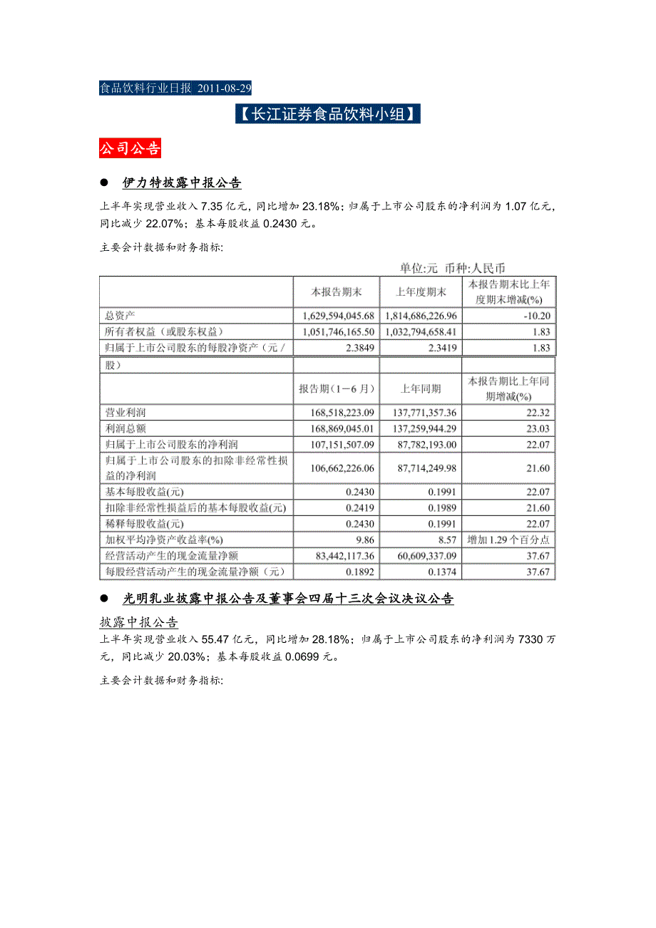 2020年（饮料行业管理）食品饮料行业日报_第2页