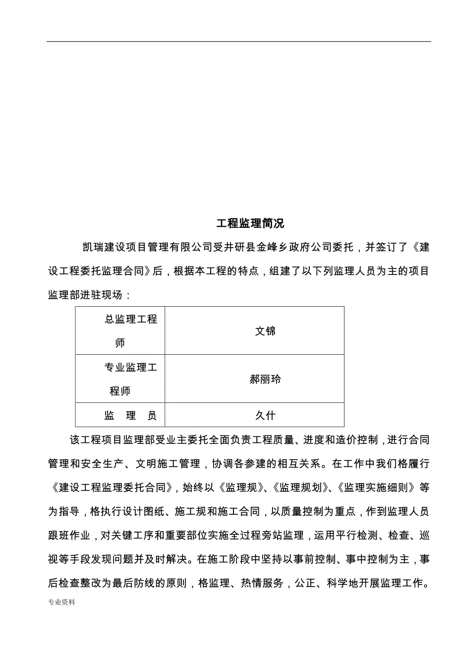 某某某道路监理评价实施报告_第3页