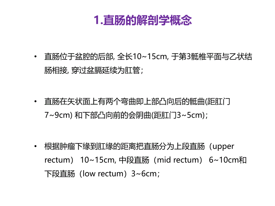 直肠相关解剖学基础及直肠癌常用术式医学课件_第3页