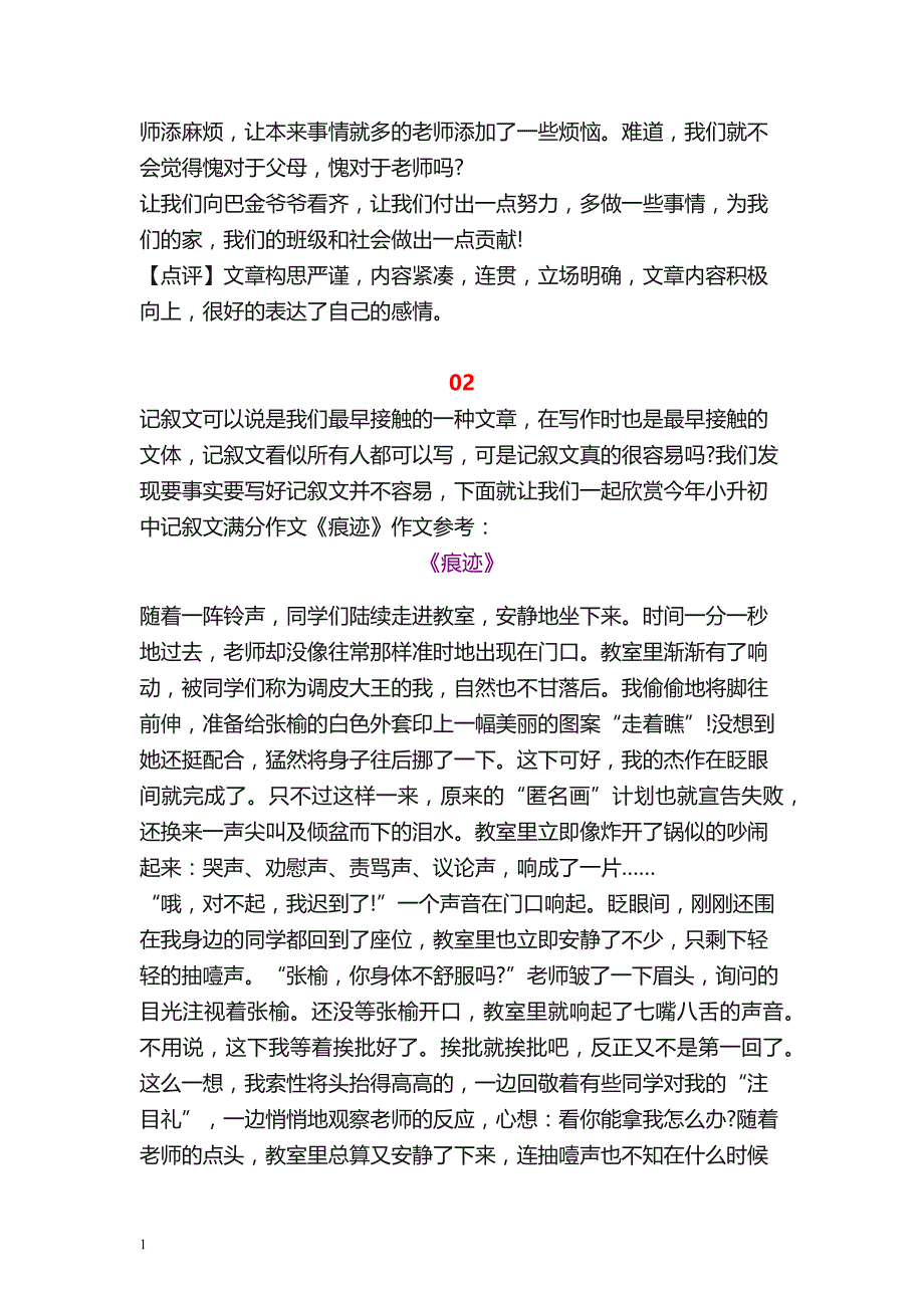 精选10篇小升初满分作文-建议收藏幻灯片资料_第2页