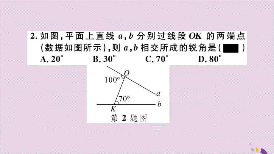 通用秋八级数学上册11.2与三角形有关的角11.2.2三角形的外角习题讲评新.ppt_第3页