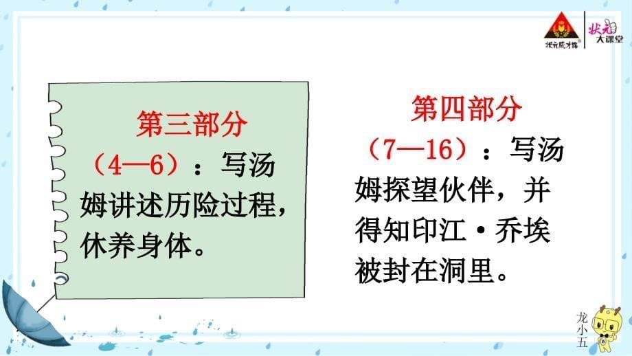 部编版六年级下册语文优秀ppt7 汤姆·索亚历险记（节选）【交互版】_第5页