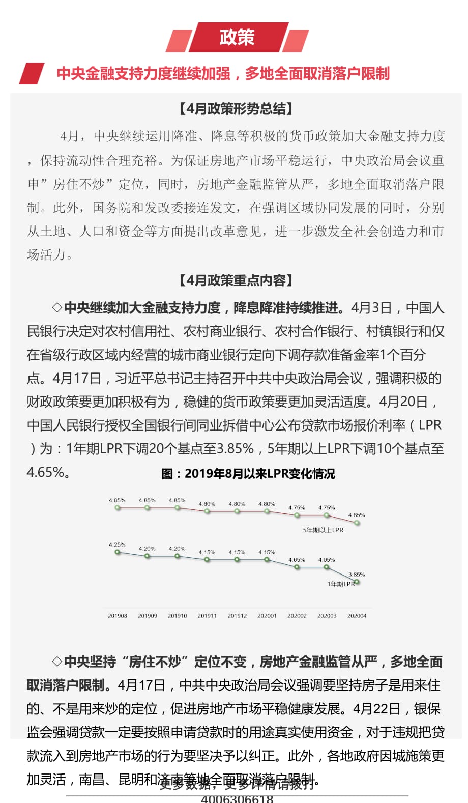 《早八点-政策要闻梳理（2020年4月）》-房地产月报_第1页