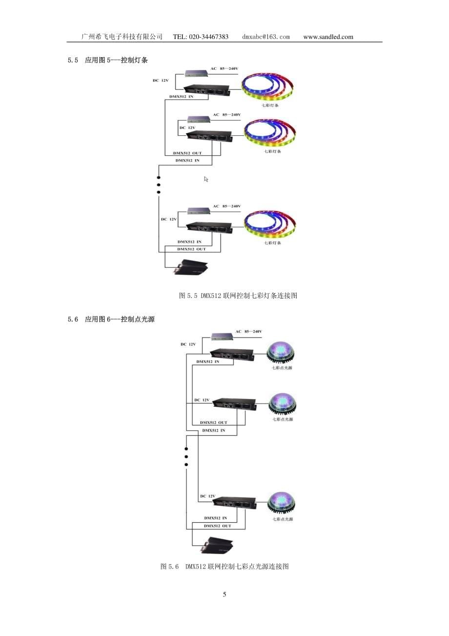 DMX512控制器说明书_第5页