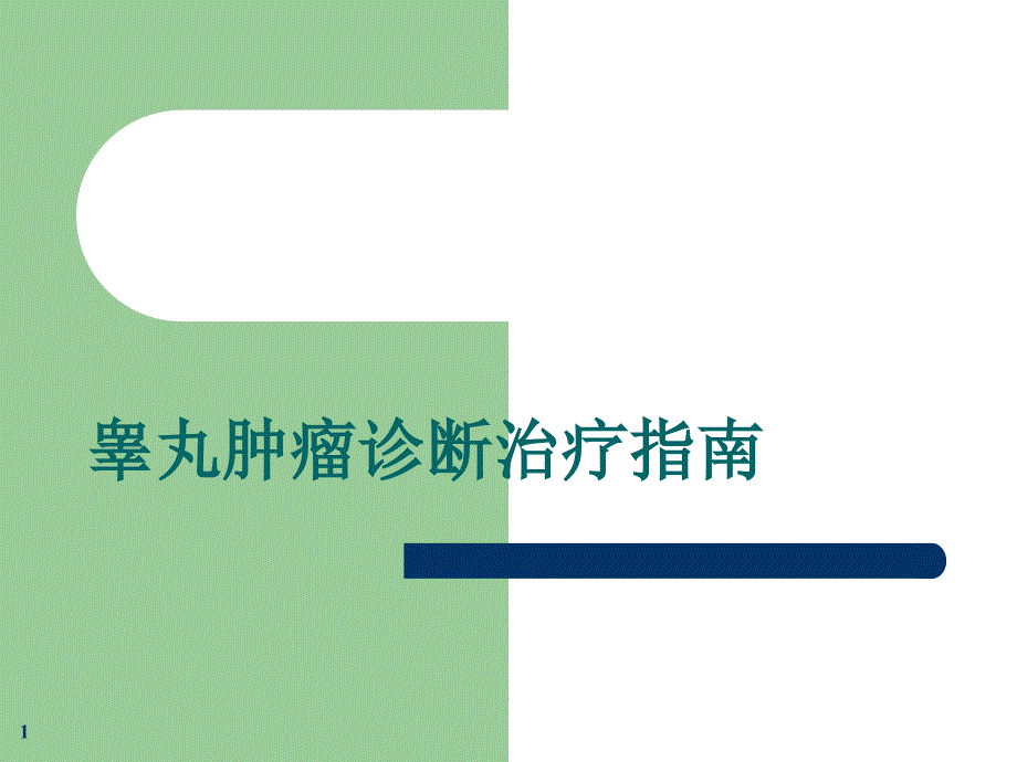 睾丸肿瘤诊断治疗指南ppt医学课件_第1页