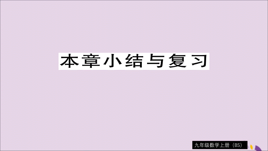 通用秋九级数学上册第一章特殊平行四边形本章小结与复习习题新北师大.ppt_第1页