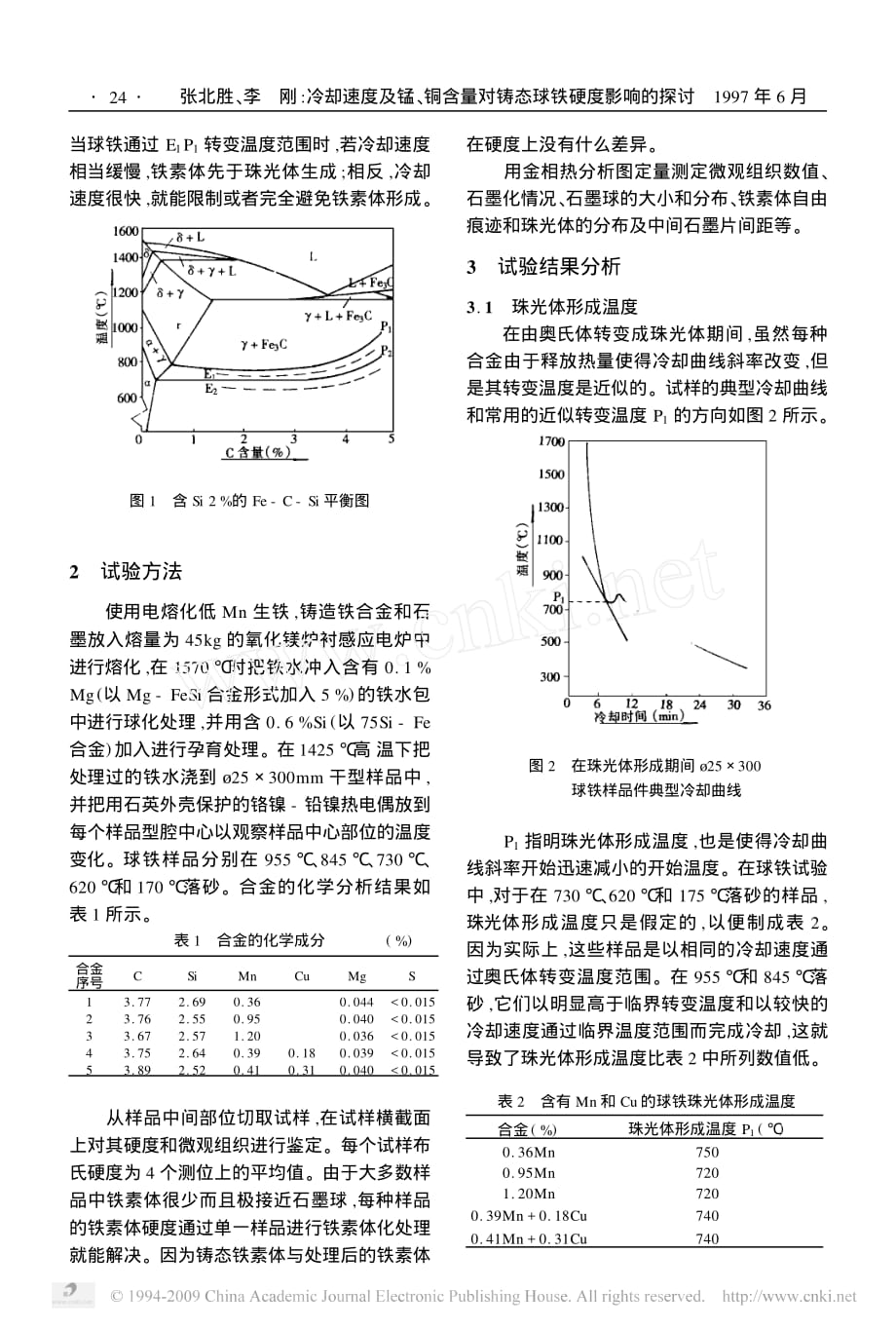 冷却速度及锰_铜含量对铸态球铁硬度影响的探讨_第2页