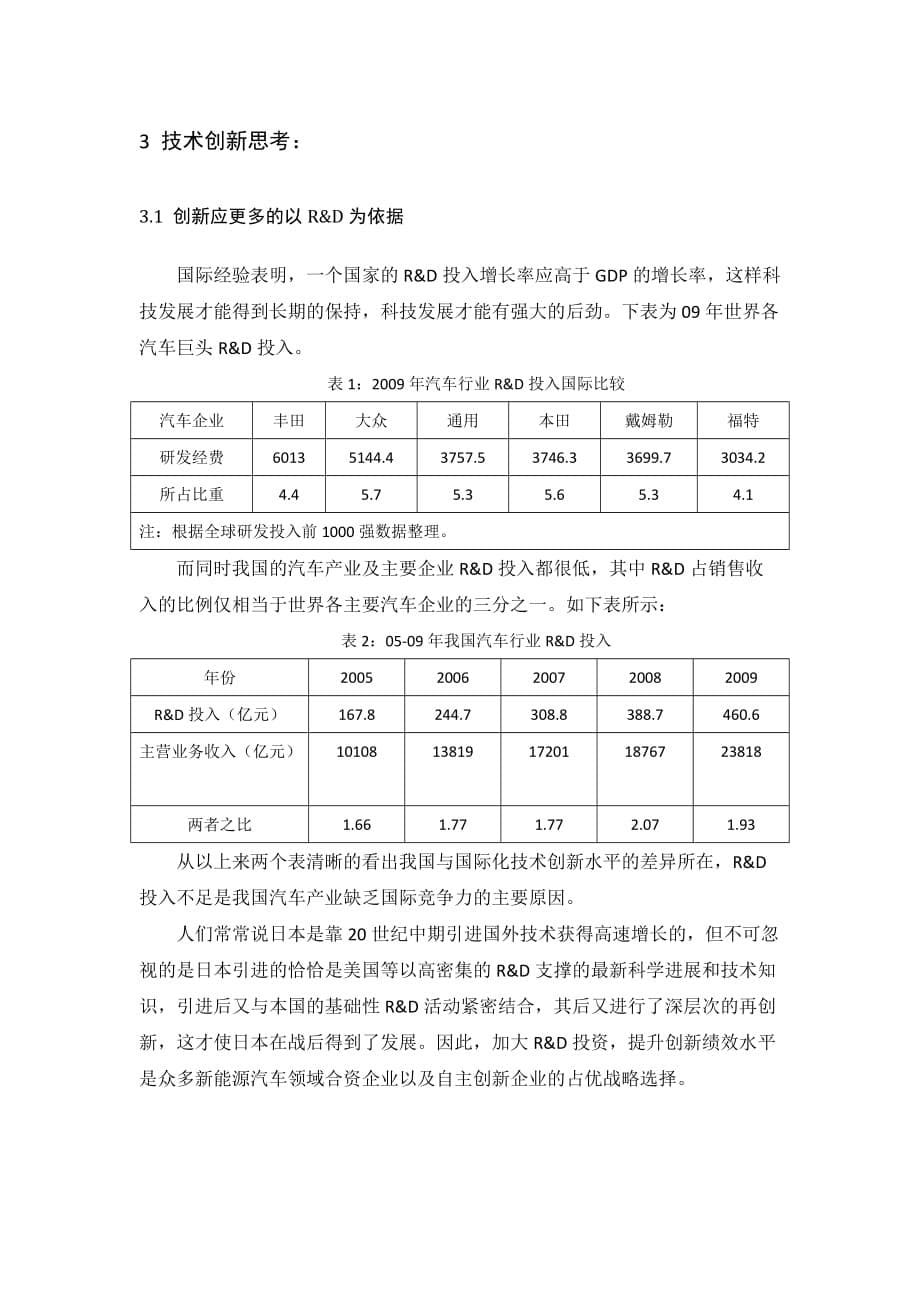 技术经济学论文 基于新能源汽车的汽车行业技术创新思考_第5页