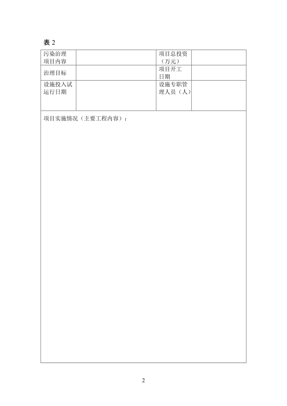 2020年环境污染治理项目验收申请表(废气)精品_第3页