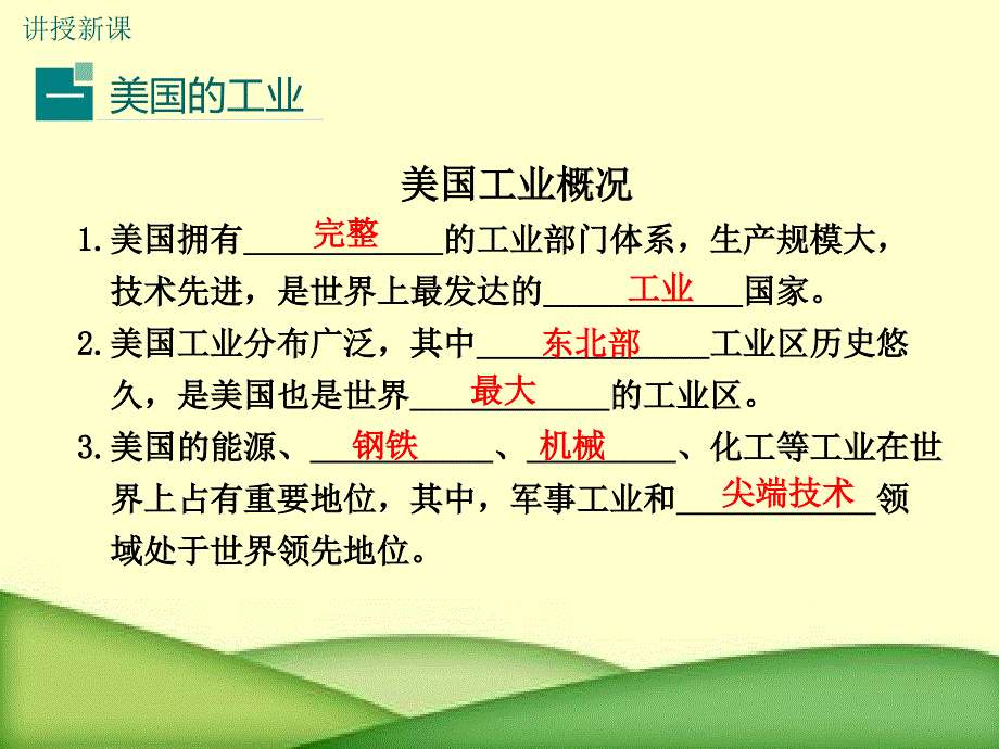 2020年人教版七年级 下册地理第九章第一节第2课时世界最发达的工业国家 精品课件_第3页