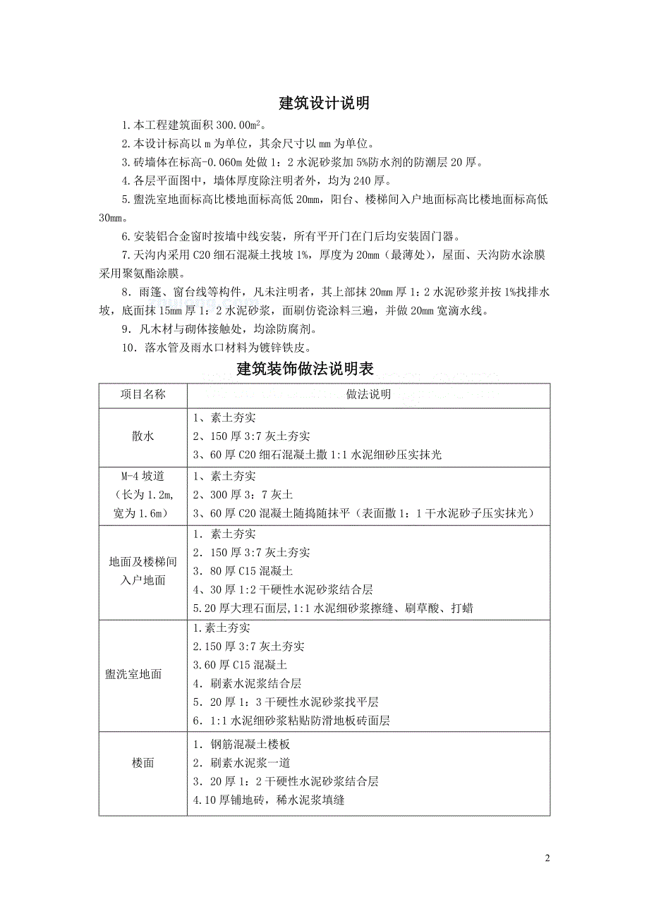 【办公楼】300㎡办公楼土建工程量计算及2008工程量清单计价编制.doc_第2页