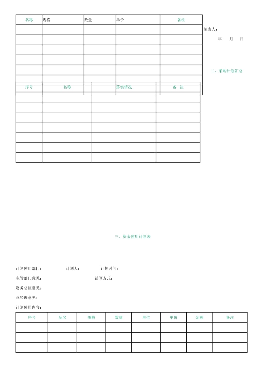 2020年肉类企业的各种表格(1)精品_第4页