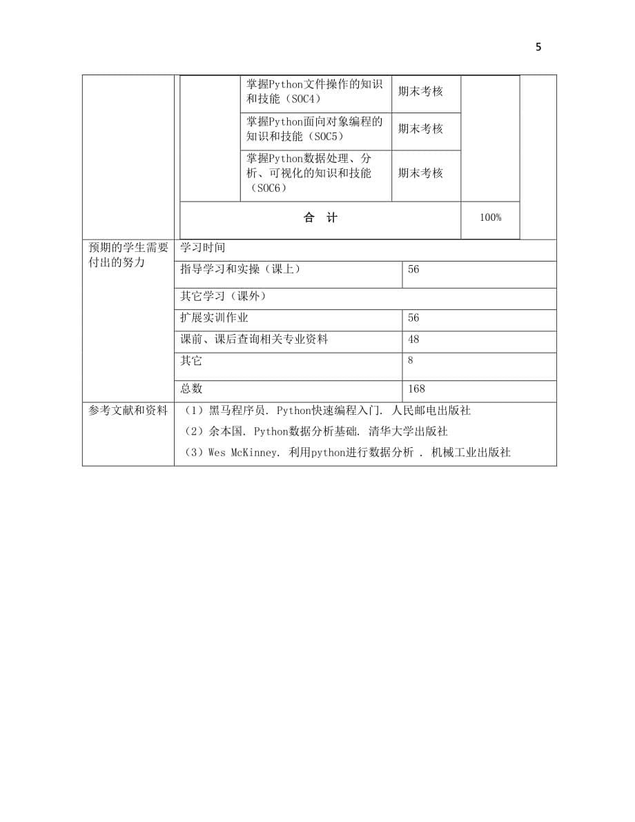 《Python数据分析基础》课程规范_第5页