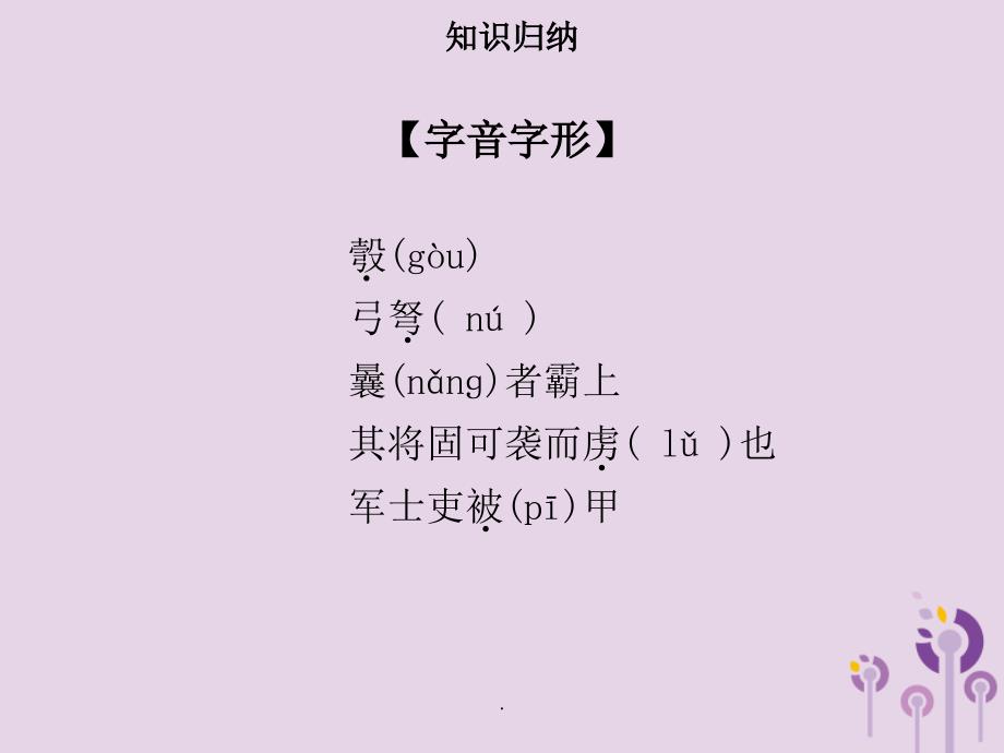 2020届人教版八年级语文上册第六单元第23课周亚夫军细柳习题课件_第2页