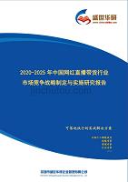 【精品】2020-2025年中国网红直播带货行业市场竞争战略制定与实施研究报告