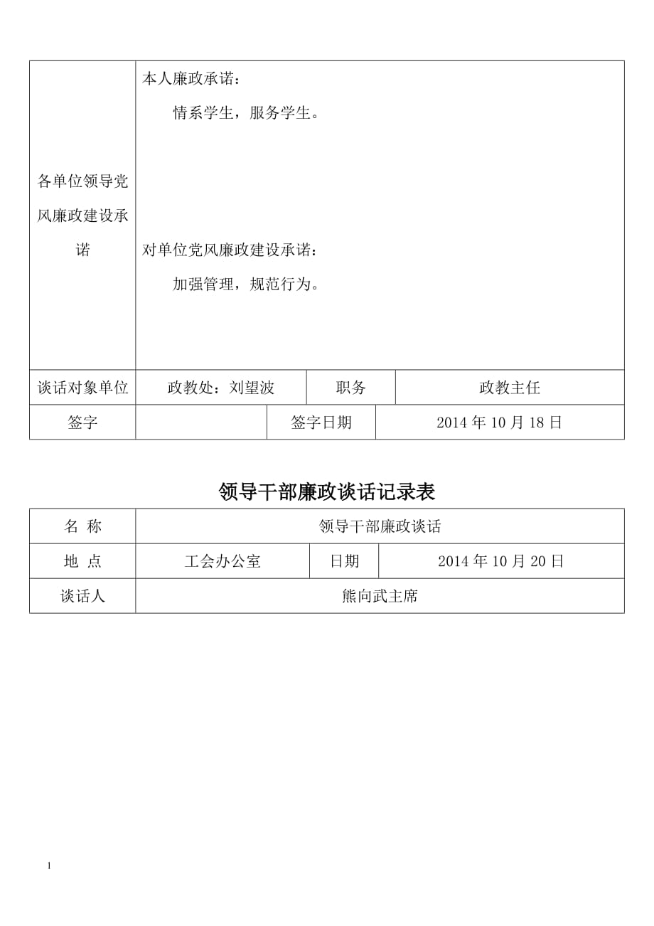 领导干部廉政谈话记录表培训资料_第3页