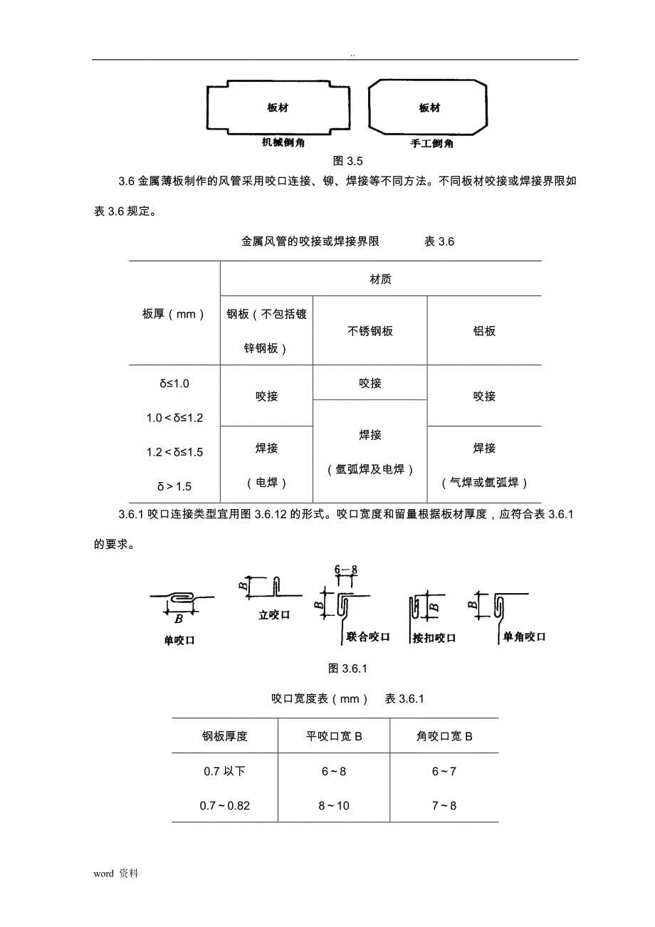 金属风管制作安装工程施工工艺设计标准_第5页