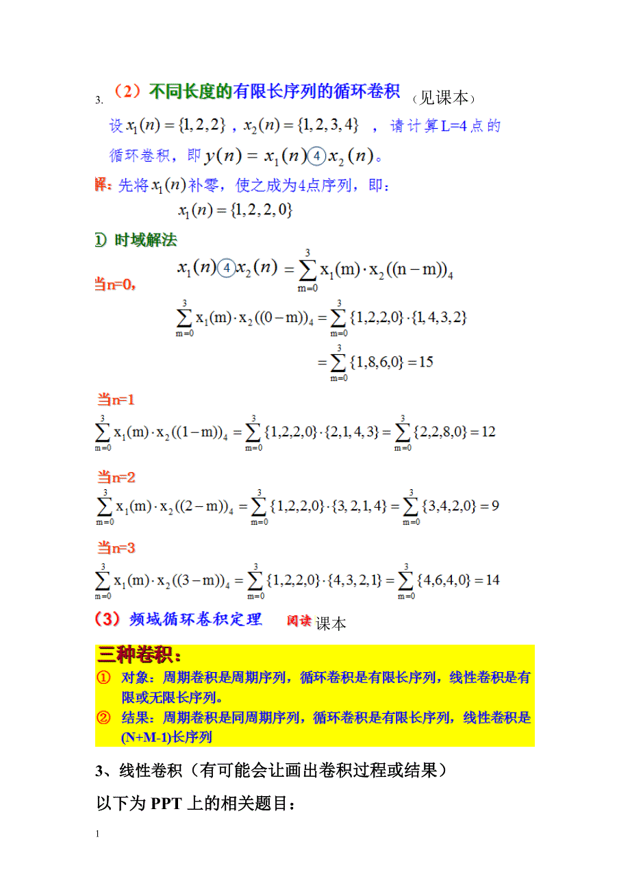 数字信号处理知识总结文章教学材料_第4页