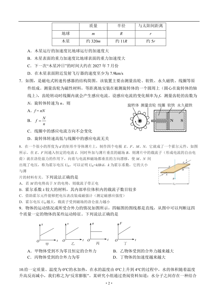 北京市海淀区2018届高三查漏补缺题 物理.doc_第2页