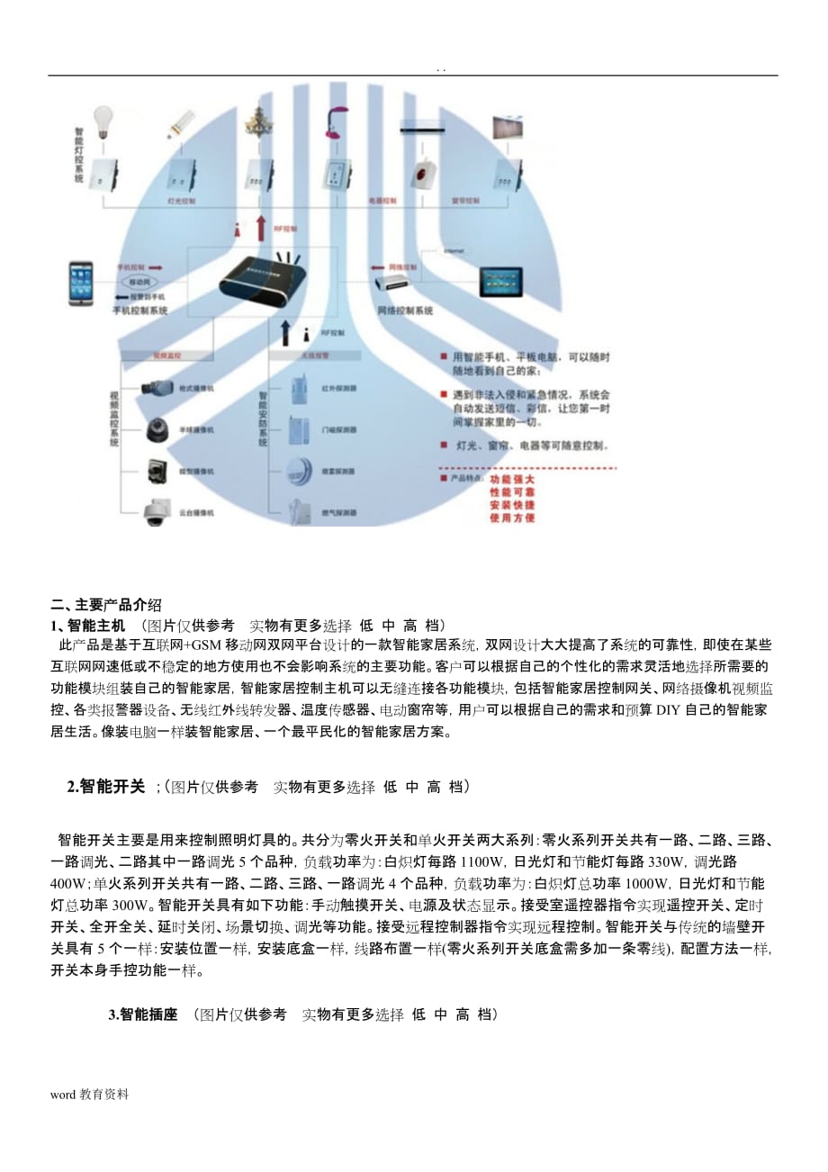 智能家居技术方案设计书._第2页