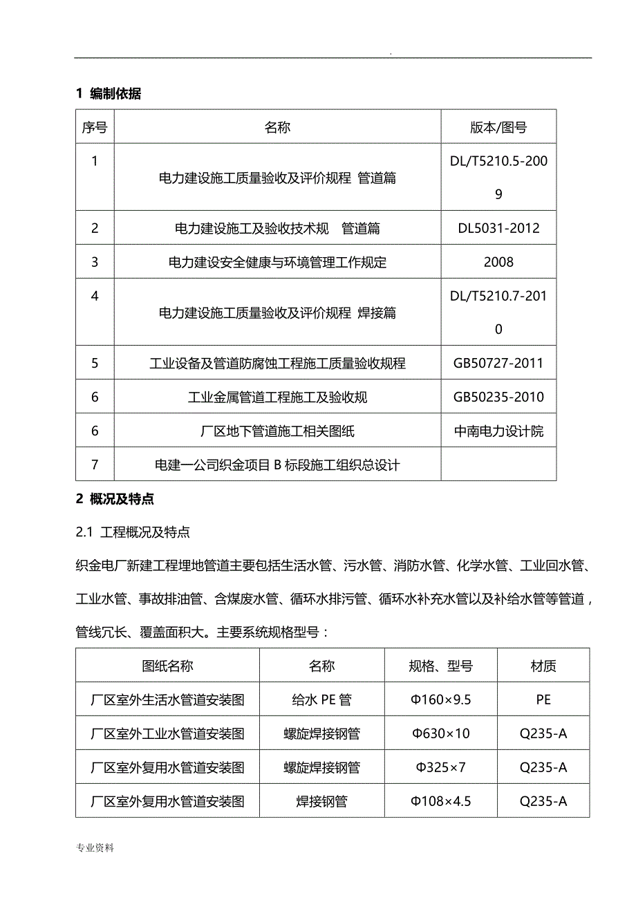 厂区埋地管道安装施工组织设计_第4页